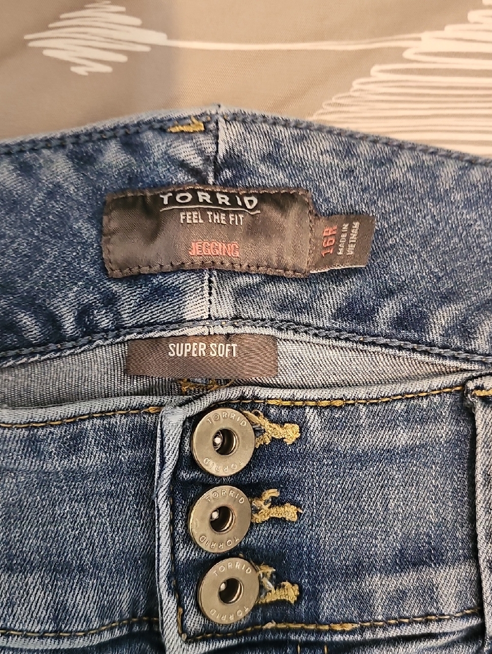 Torrid Light Blue Jeggings - Picture 2 of 4